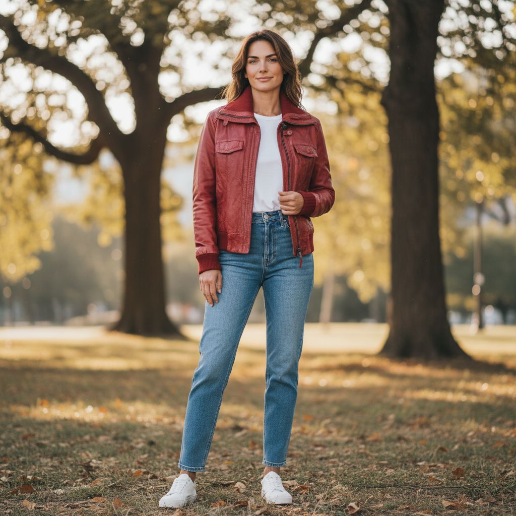 Chaqueta de piel STRADIVARIUS Talla M