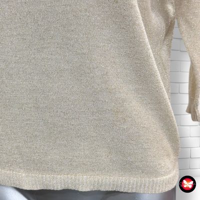 Jersey de manga corta con lurex Talla S