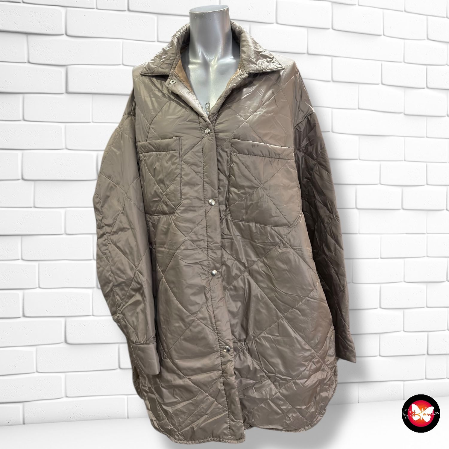 Chaqueta acolchada tipo sobre camisa Talla Única