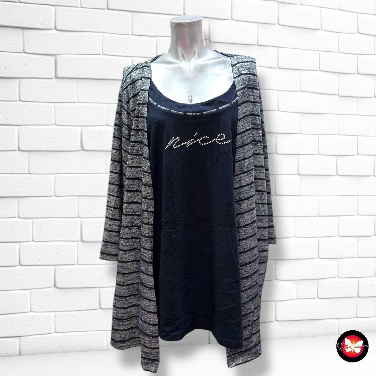 **HOY** Chaqueta de punto con blusa CANDA Talla 52/54