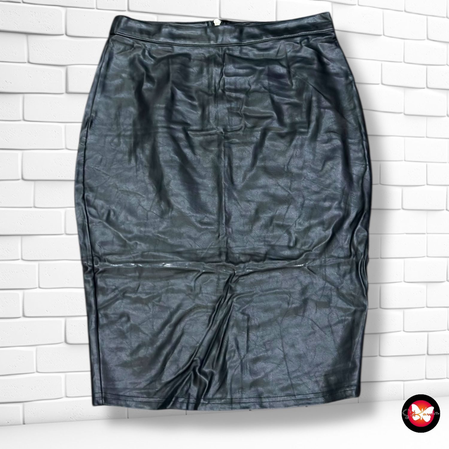 **HOY** Falda lápiz de piel sintética GIORGIA Talla M (pequeña)