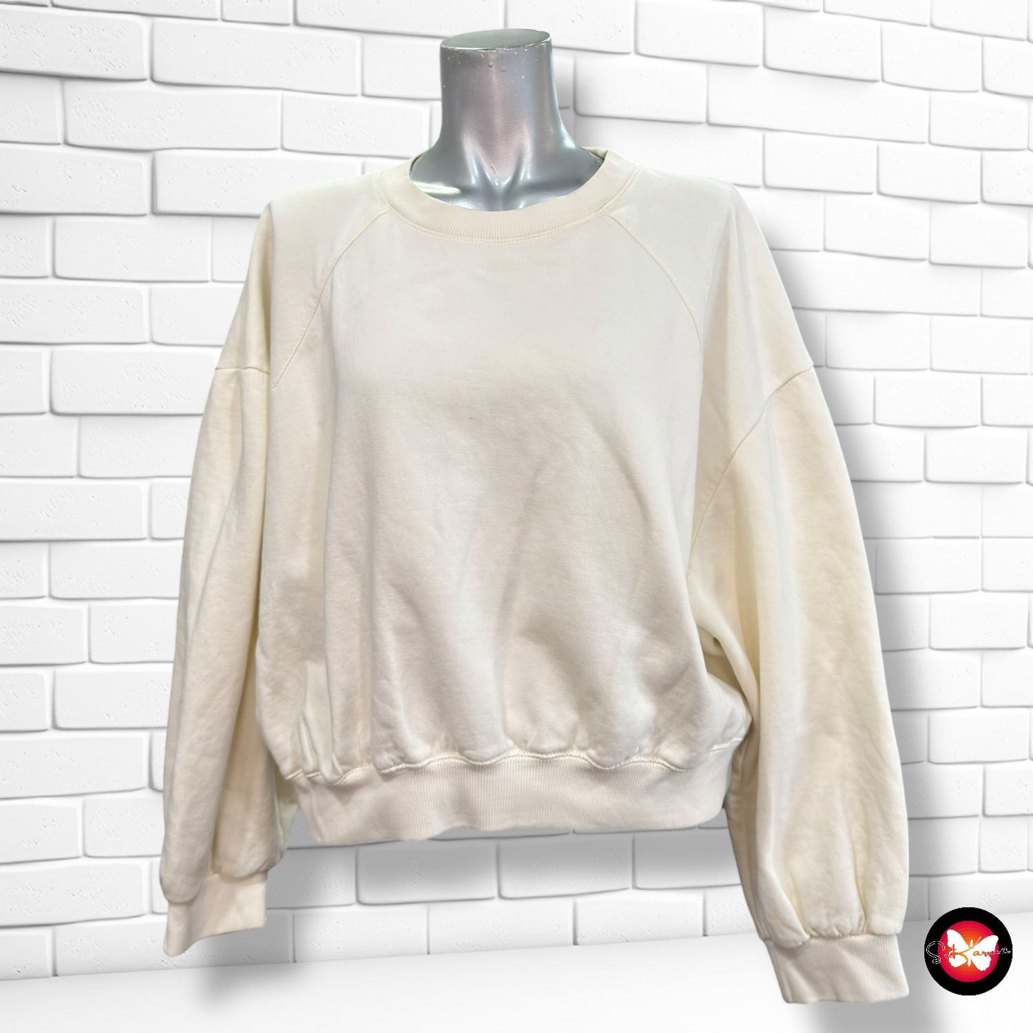 **HOY** Sudadera cropped básica ZARA Talla L
