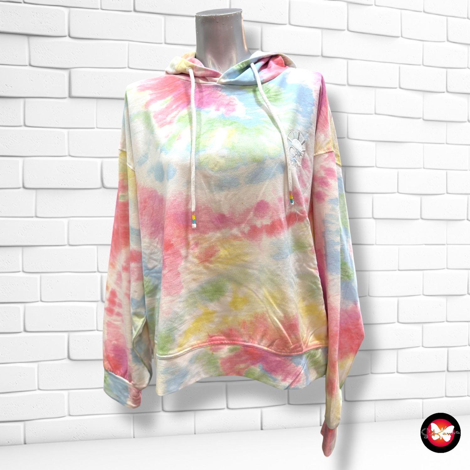 **HOY** Sudadera tie-dye con capucha C&amp;C California Talla M
