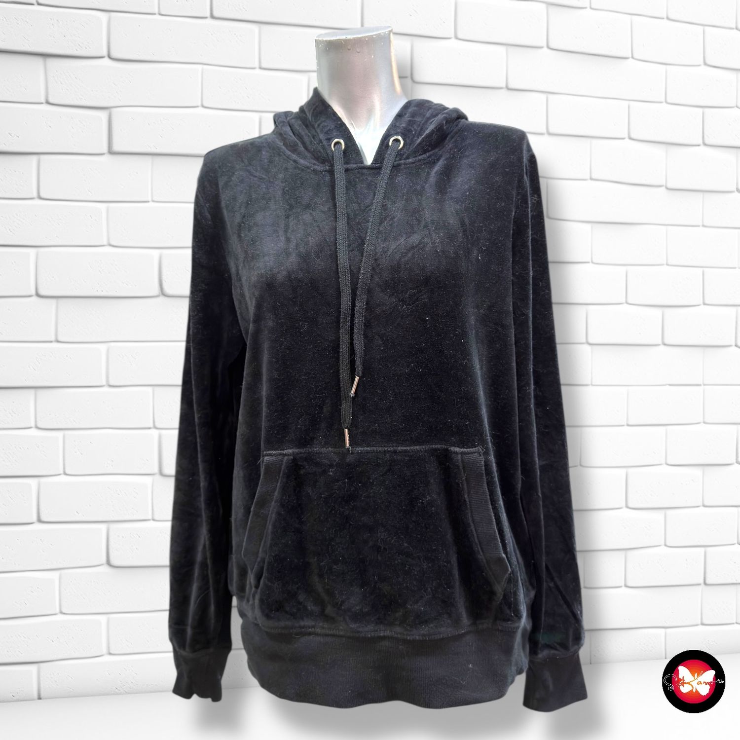 **HOY** Sudadera con capucha de terciopelo L.O.G.G. Talla M