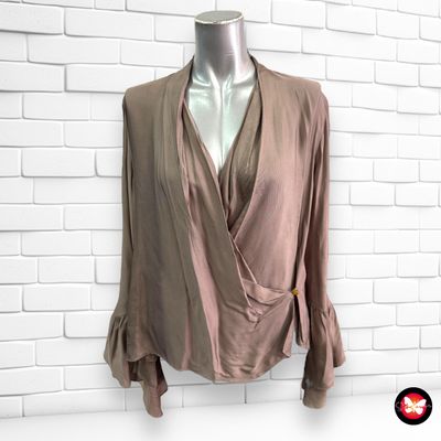 Blusa cruzada formal ZARA Talla M