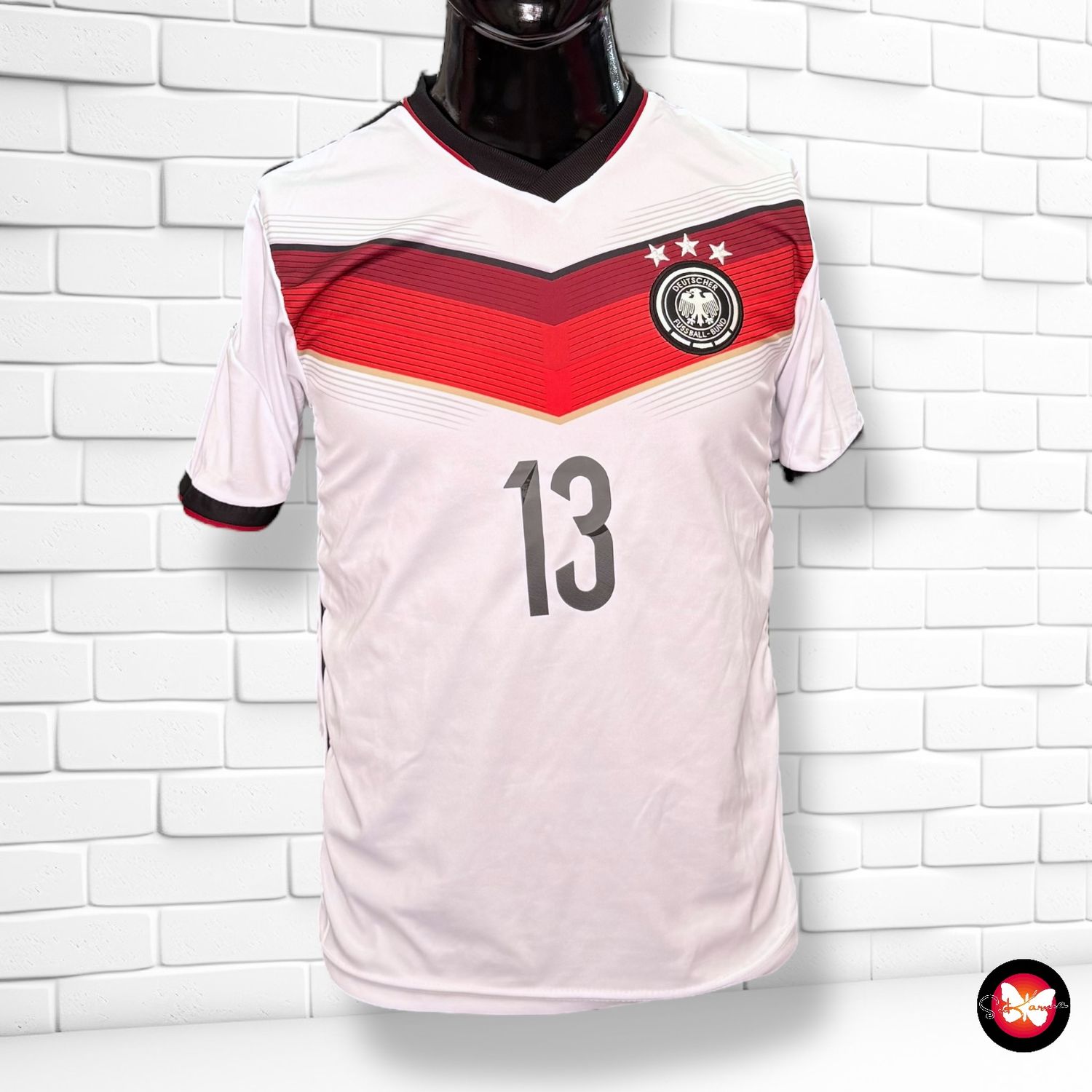 Camiseta de fútbol DEUTSCHER FUSSBALL BUND · MÜLLER · Talla Infantil 15 años