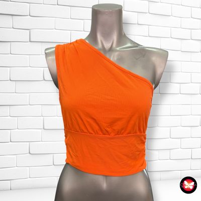 Blusa cropped escote asimétrico SHEIN Talla S