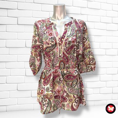 Blusa de media manga con cinturón CHARLES VÖGELE Talla 38