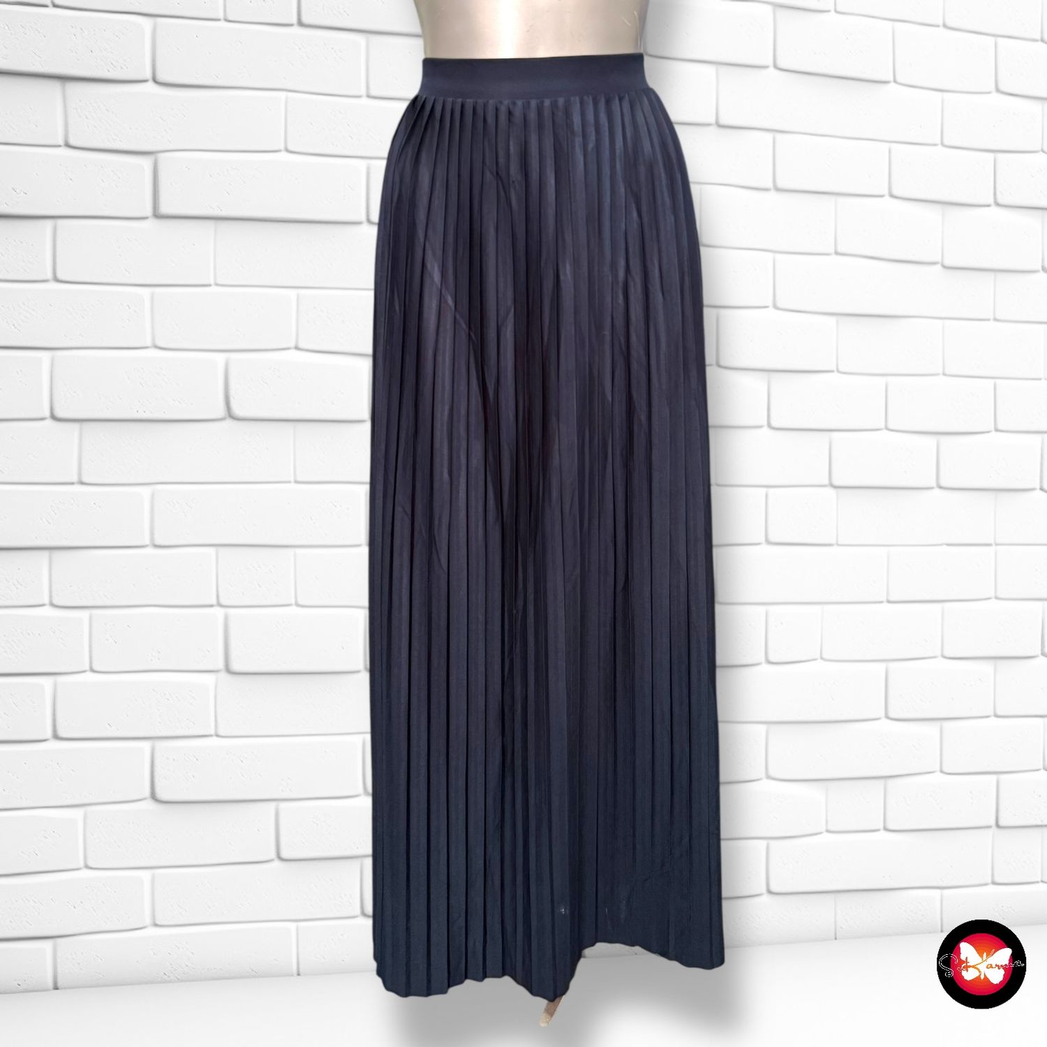 Falda larga lencera plisada ESPRIT Talla S