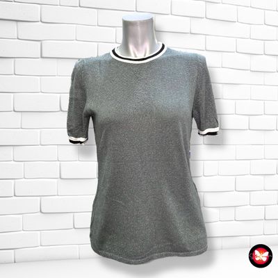 Jersey de manga corta de lurex ONLY Talla S