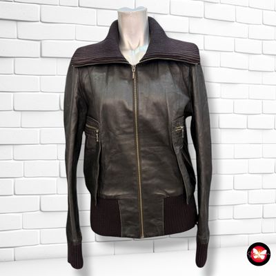 Cazadora de piel STRADIVARIUS Talla M