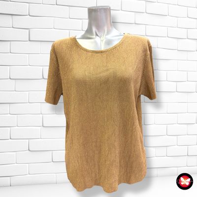 Blusa de noche plisada con lurex GĒMO Talla M