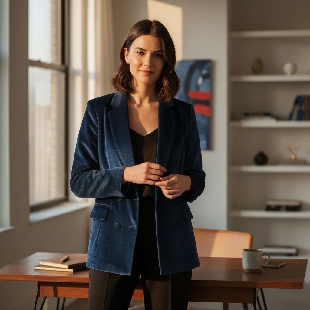 **HOY** Blazer de terciopelo AMISU Talla 34