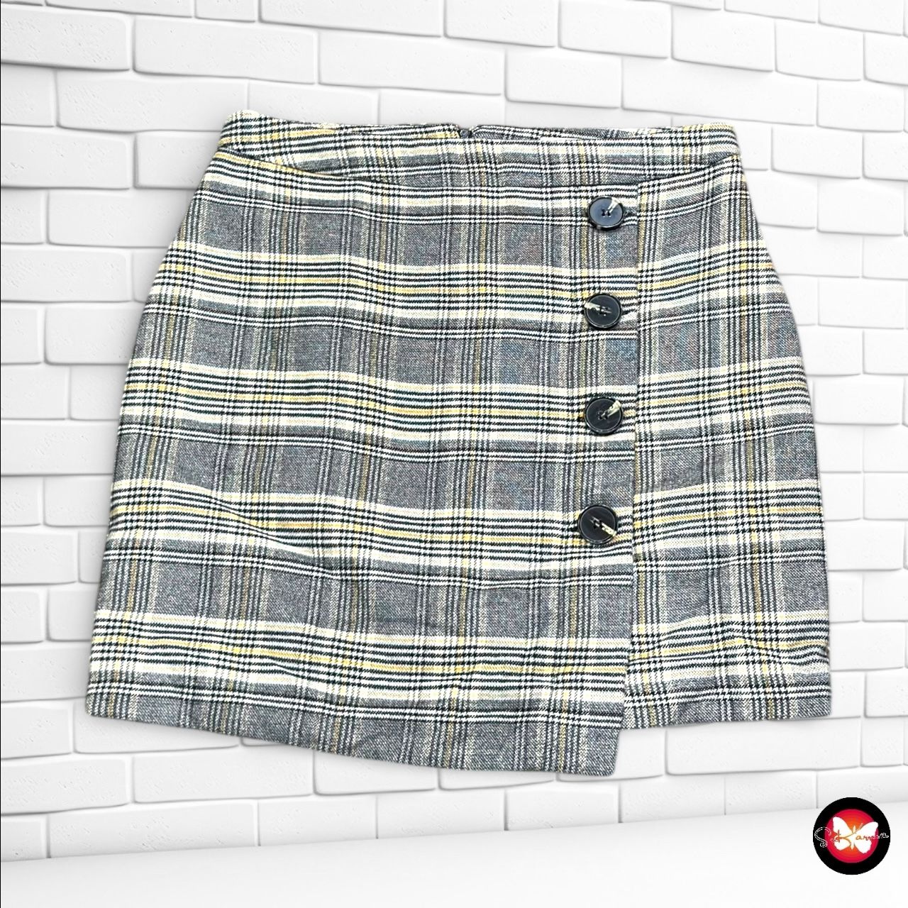 Falda de paño de cuadros ORSAY Talla 36