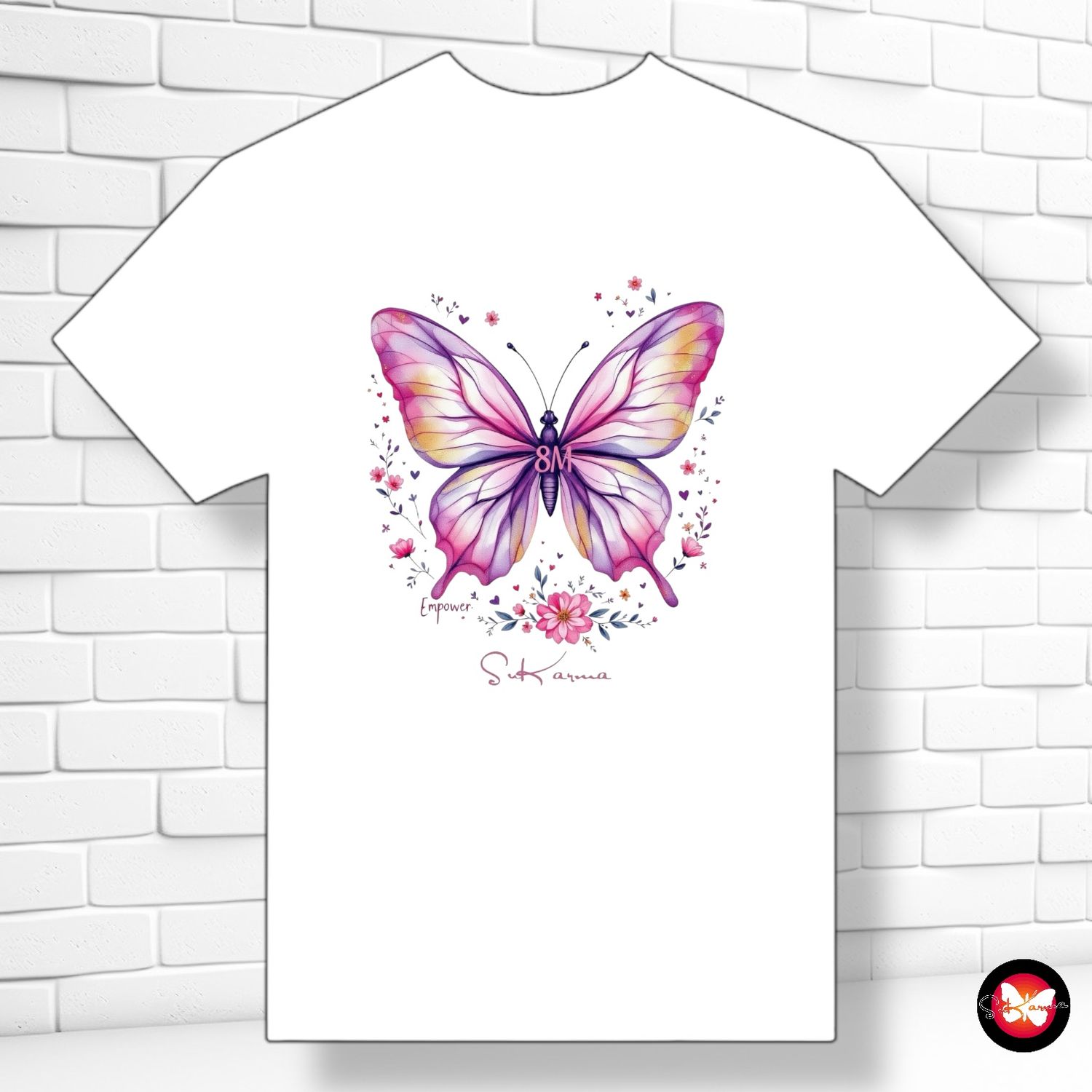 *Camiseta feminista "8M - MARIPOSA"