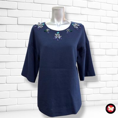 Blusa de media manga con pedrería BODEN Talla 38 (10UK)