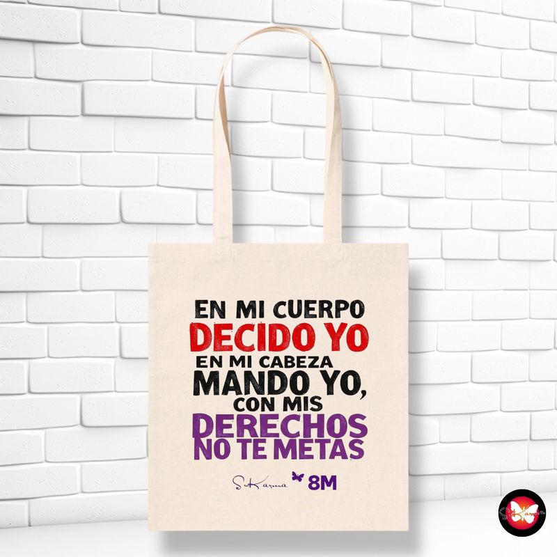 *Tote bag "8M - YO DECIDO"