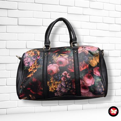 Bolso de mano con flores