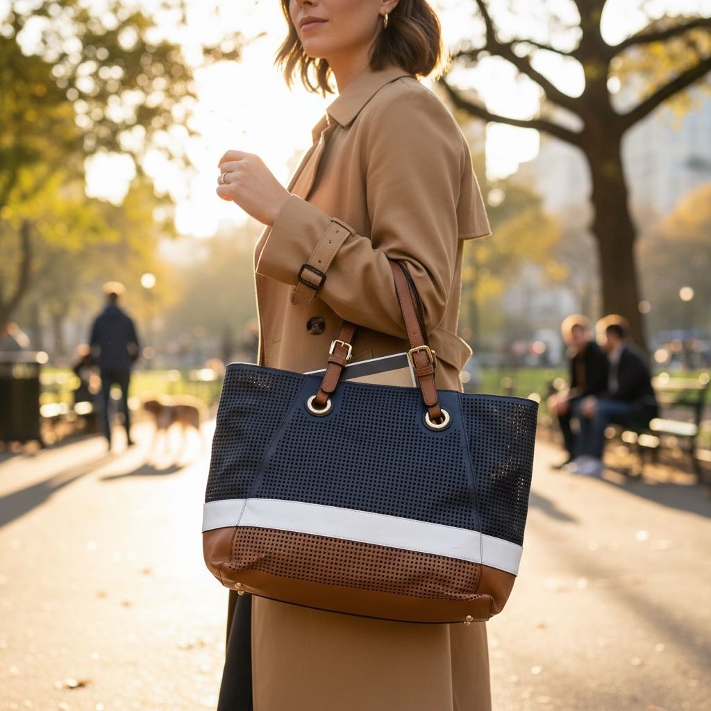 **HOY** Bolso de hombro tote bag tricolor