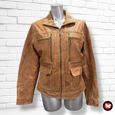Cazadora de piel Talla 38