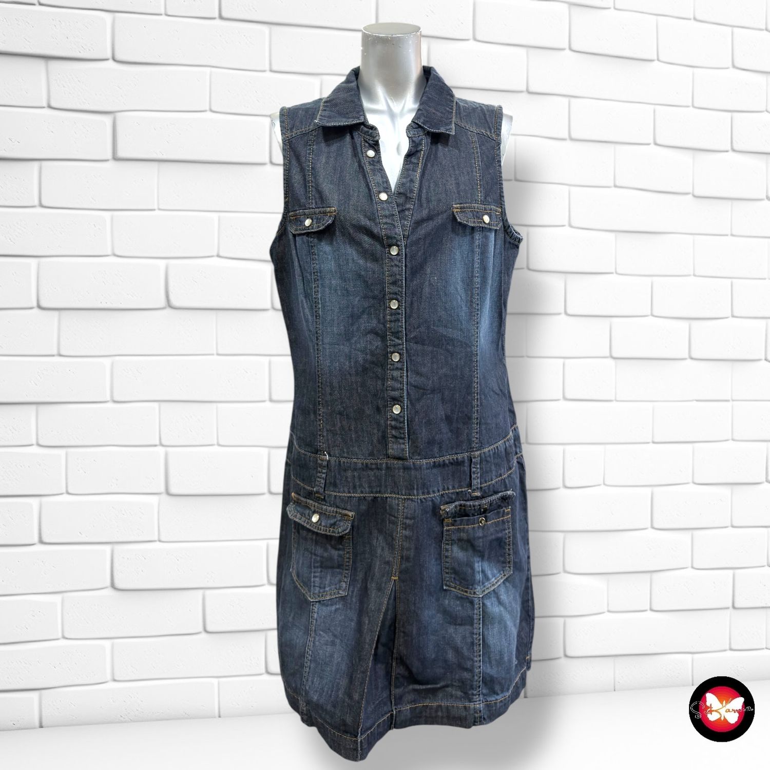 Vestido camisero GRAIN DE MALICE color Azul vaquero Talla 40/42