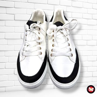 Zapatillas Blanco y Negro T40