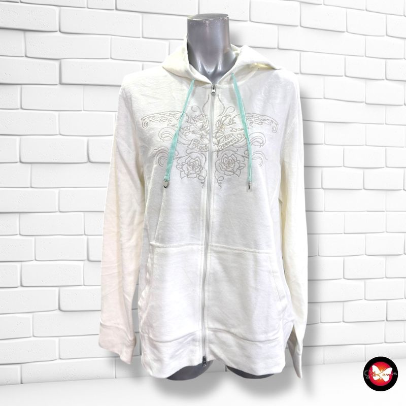 Chaqueta sudadera de peluchito ROCK FOREVER color Hueso Talla 44/46