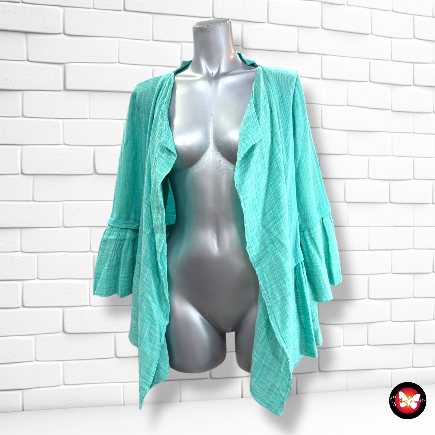 Chaqueta básica  color Verde Talla M