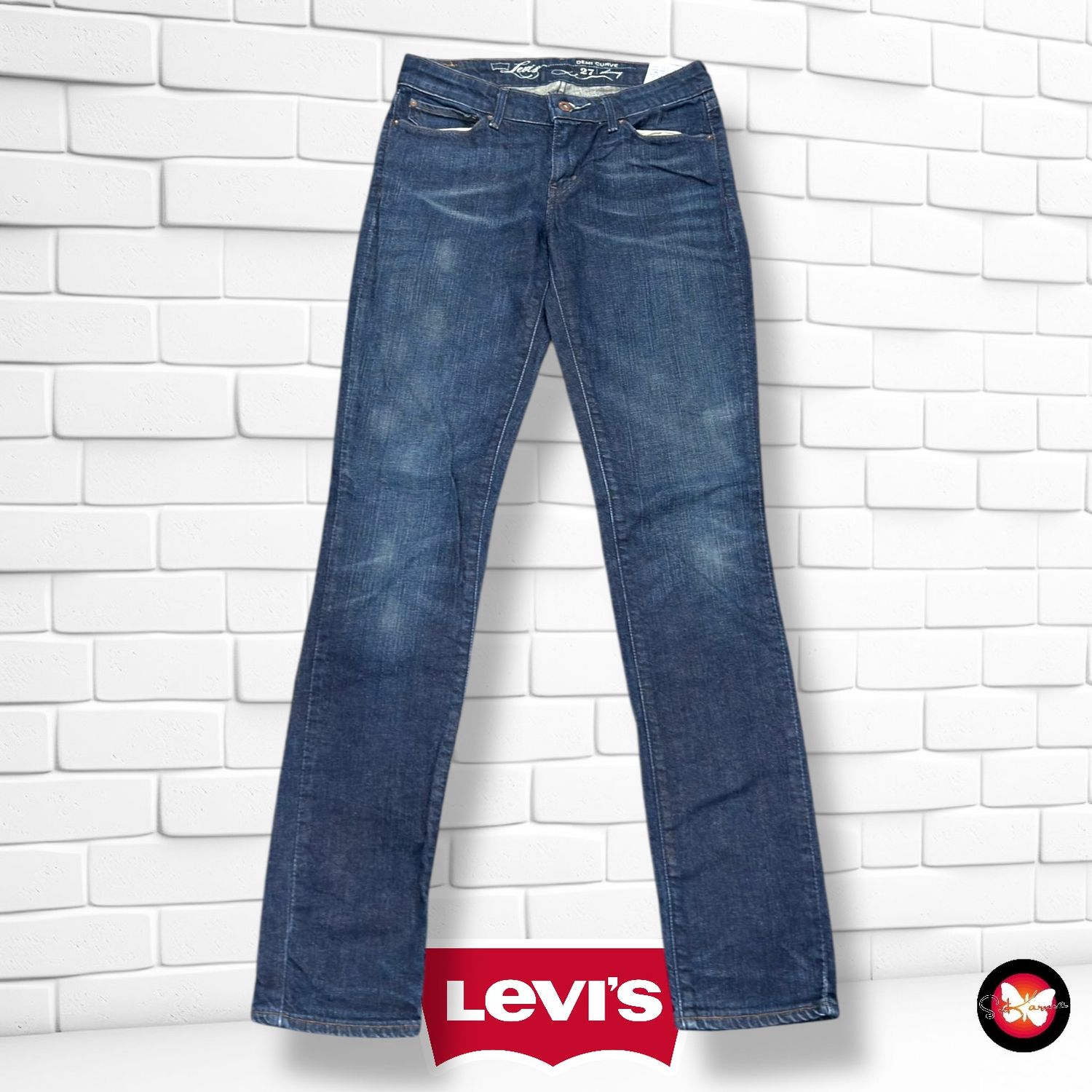 Pantalón DEMI CURVE LEVI’S color Azul vaquero oscuro Talla S/M (W27)