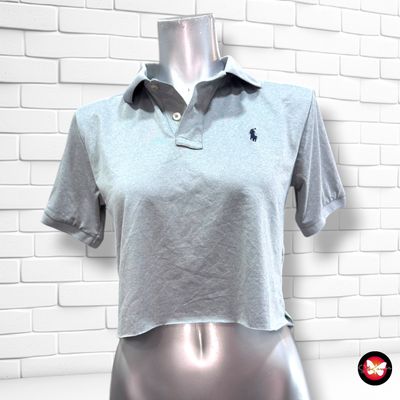 Polo de manga corta cropped POLO RALPH LAUREN color Gris Talla S