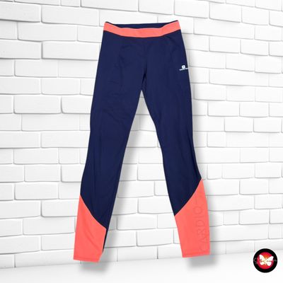 Mallas deportivas DOMYOS color Azul marino y naranja Talla XS
