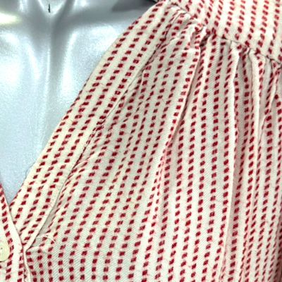 Blusa de media manga SCARLET ROOS color Beige y rojo Talla S