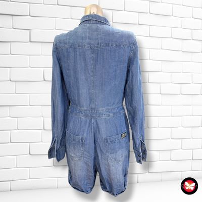 Mono corto SUPER DRY color Azul vaquero Talla 38