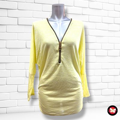 Jersey corte mariposa  color Amarillo Talla ÚNICA