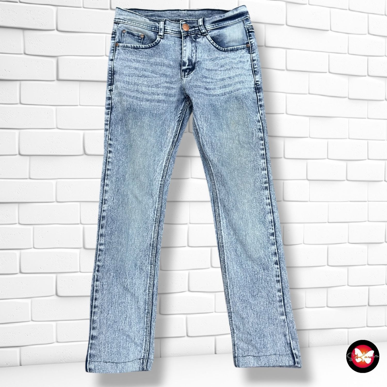 Pantalón color Azul vaquero Talla M (28)