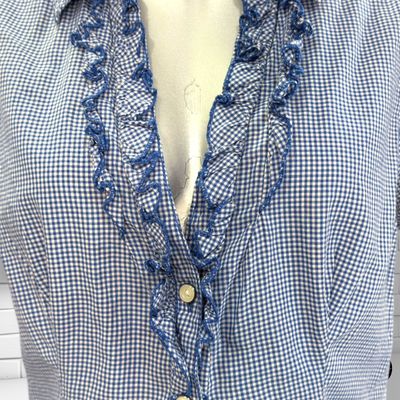 Camisa de manga corta de cuadritos TOMMY HILFIGER color Azul y blanco Talla M