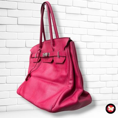 Bolso tipo birkin  color Rojo Talla GRANDE