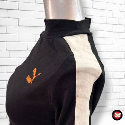 Camiseta cropped de manga corta PUMA color Negro Talla S