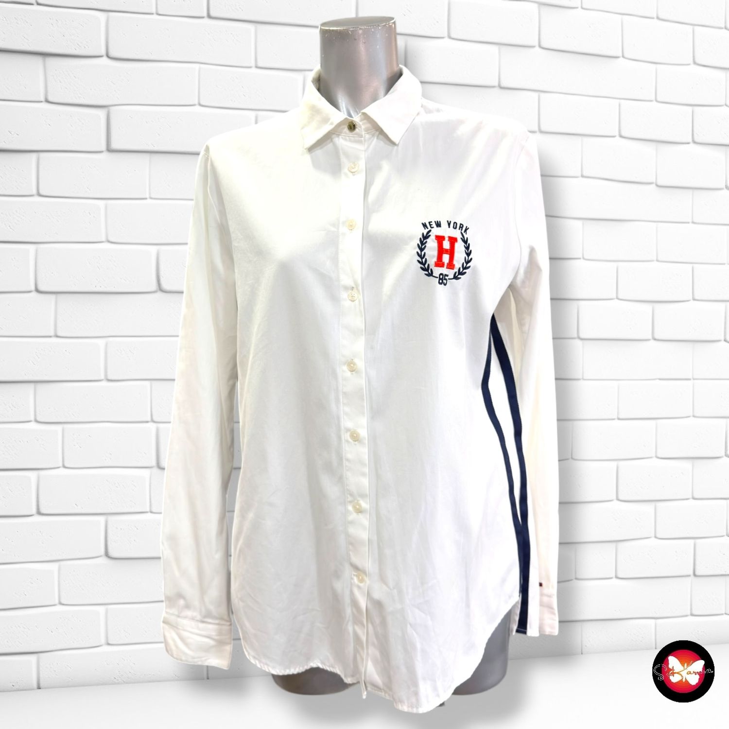 Camisa de manga larga  TOMMY HILFIGER color Blanco Talla 36 (6USA)