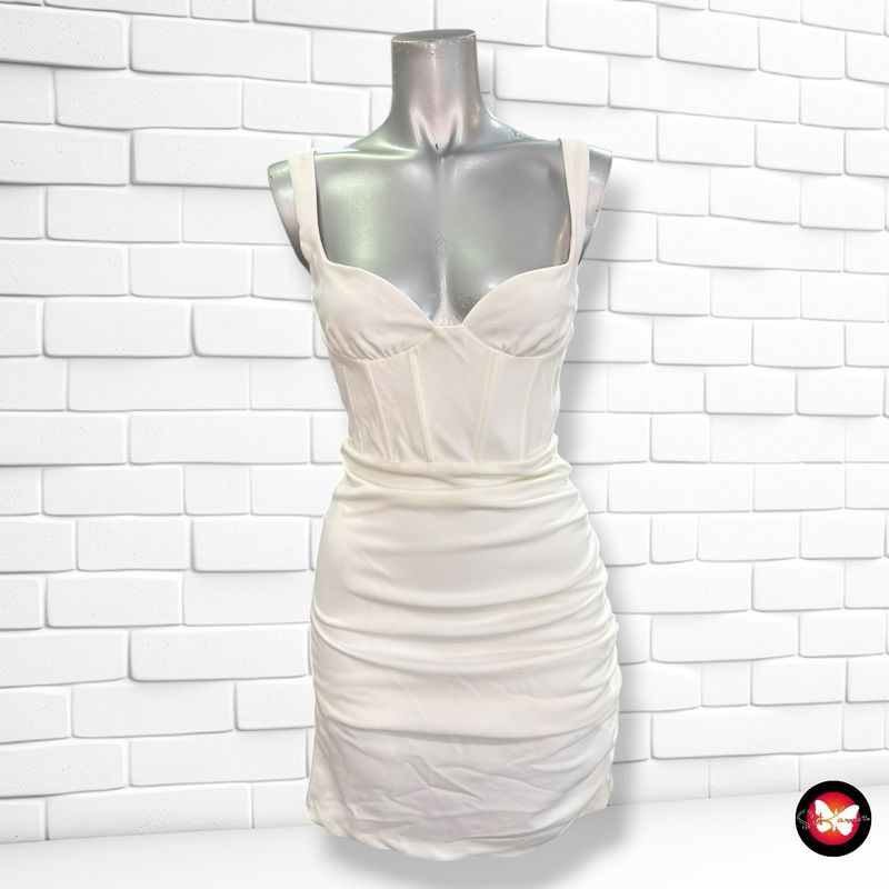 **HOY** Vestido de noche ZARA color Blanco Talla XS
