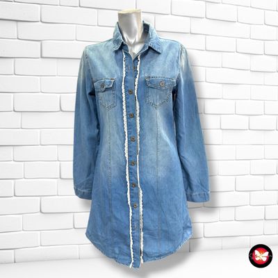 Vestido camisero BLACK BAT color Azul vaquero Talla M