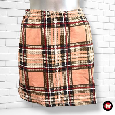 Falda elástica de cuadros SHEIN color Varios Talla S