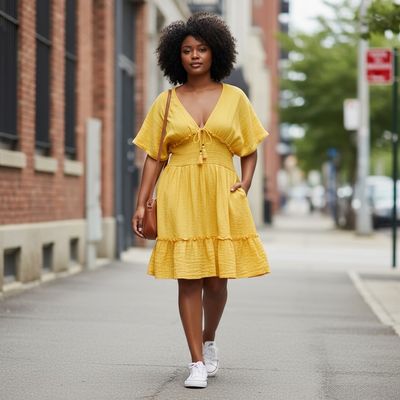 Vestido CLOCKHOUSE color Amarillo Talla 44