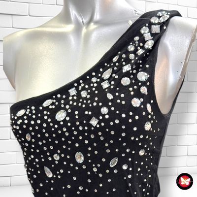 Camiseta de noche escote irregular AMISU color Negro Talla M