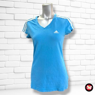 Camiseta de manga corta ADIDAS color Celeste Talla 38