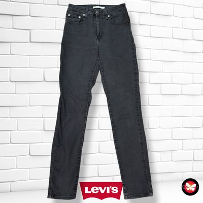 Pantalón 721 HIGH RISE SKINNY LEVI’S color Negro vaquero Talla S/M (W27)