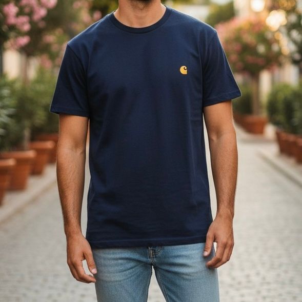 Camiseta de manga corta CARHARTT color Azul Marino Talla Hombre M