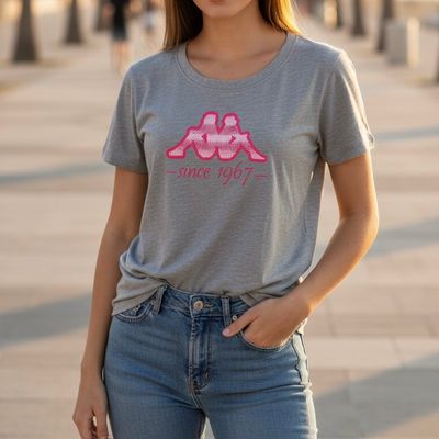Camiseta de manga corta KAPPA color Gris Talla L Camiseta de manga corta KAPPA color Gris Talla L