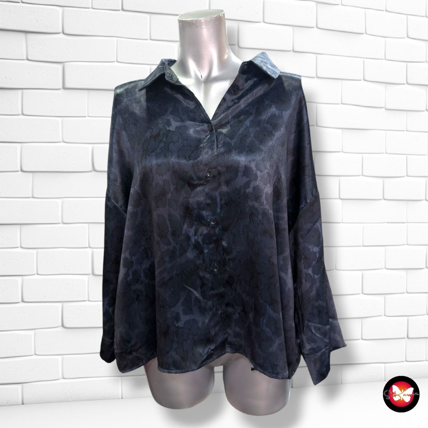 Pijama parte de arriba TU WOMAN color Azul marino Talla 48 (20UK)