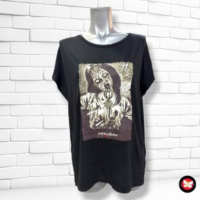 Camiseta de manga corta AMISU color Negro Talla XS (muy grande)